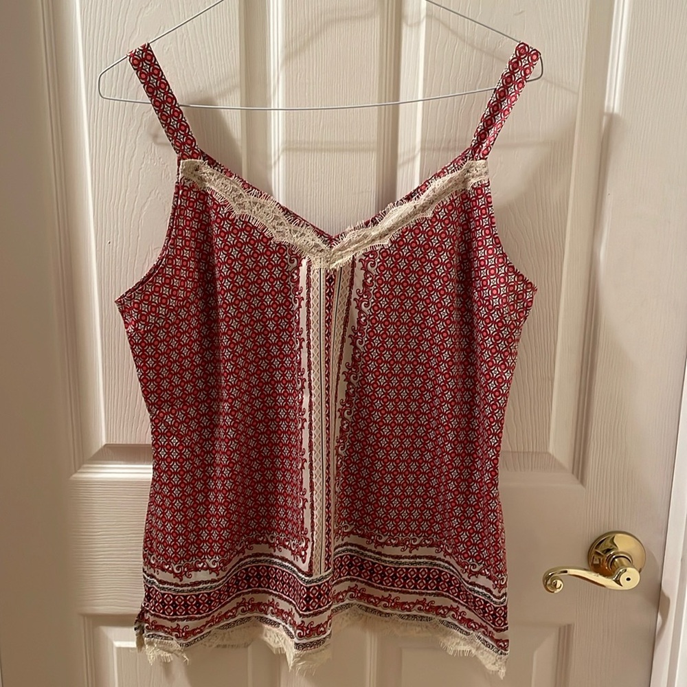 Silky patterned blouse